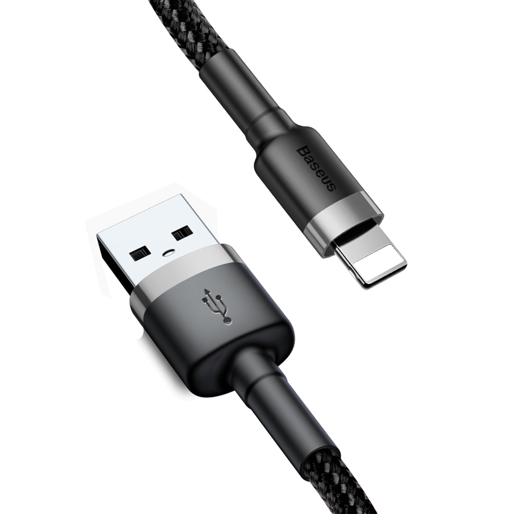 Dátový a nabíjací kábel USB-A - Lightning Baseus Cafule, 18 W, 1 m, sivý CALKLF-BG1 CALKLF-BG1