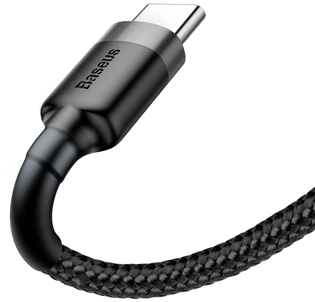 Dátový a nabíjací kábel USB-A - USB-C Baseus Cafule, 60W, 1m, Sivý CATKLF-BG1