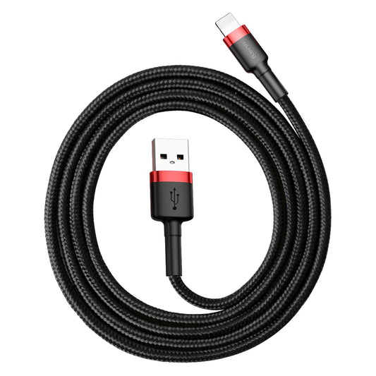 Dátový a nabíjací kábel USB-A - Lightning Baseus Cafule, 18 W, 1 m, čierny CALKLF-B19