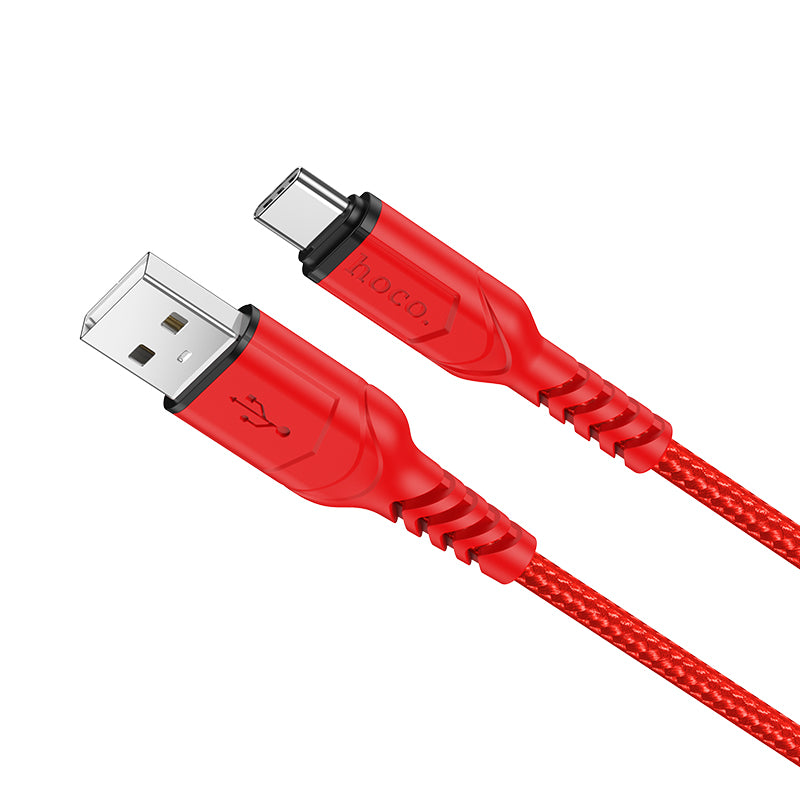 Dátový a nabíjací kábel USB-A - USB-C HOCO X59 Victory, 18W, 1m, Červený