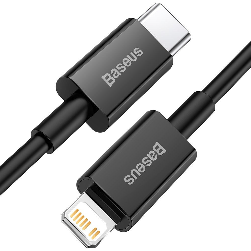 Dátový a nabíjací kábel USB-C - Lightning Baseus Superior Series, 20W, 1m, čierny CATLYS-A01