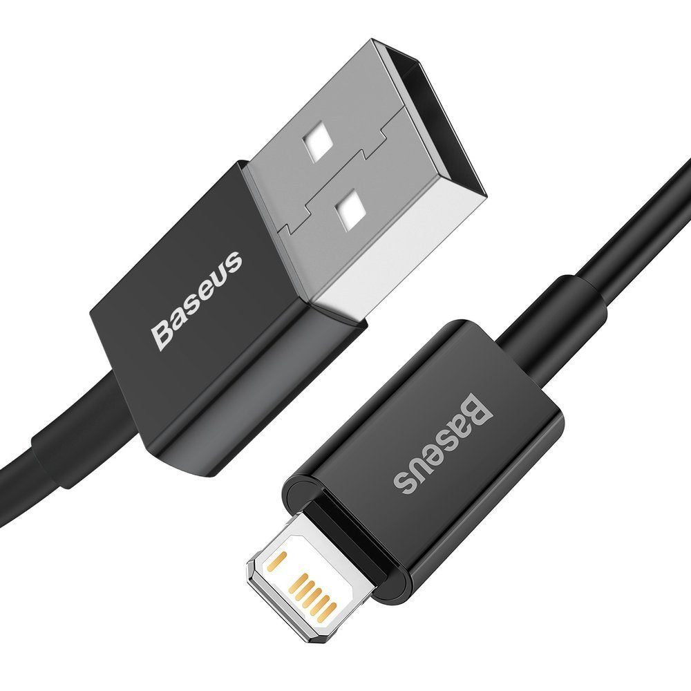 Dátový a nabíjací kábel USB-A - Lightning Baseus Superior Series, 20 W, 1 m, čierny CALYS-A01