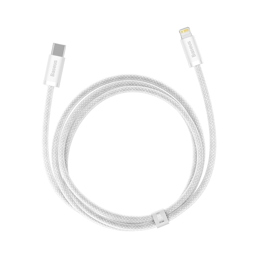 Dátový a nabíjací kábel USB-C - Lightning Baseus Dynamic Fast Charging, 20 W, 2 m, biely CALD000102