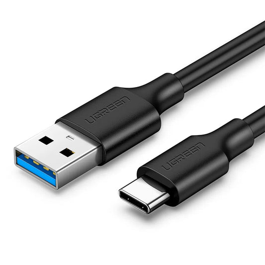 Dátový a nabíjací kábel USB-A na USB-C UGREEN US184, 60 W, 1 m, čierny