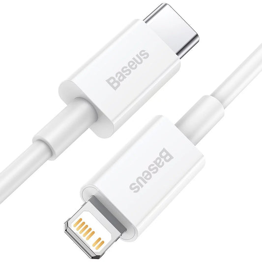 Dátový a nabíjací kábel USB-C - Lightning Baseus Superior Series, 20 W, 1,5 m, biely CATLYS-B02