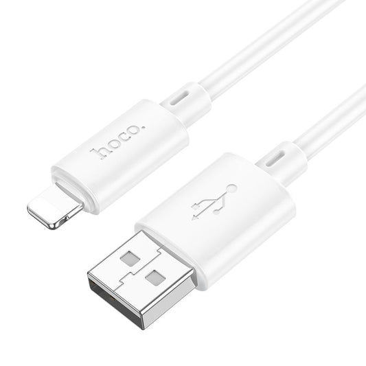 Dátový a nabíjací kábel USB-A - Lightning HOCO X88, 18 W, 1 m, biely