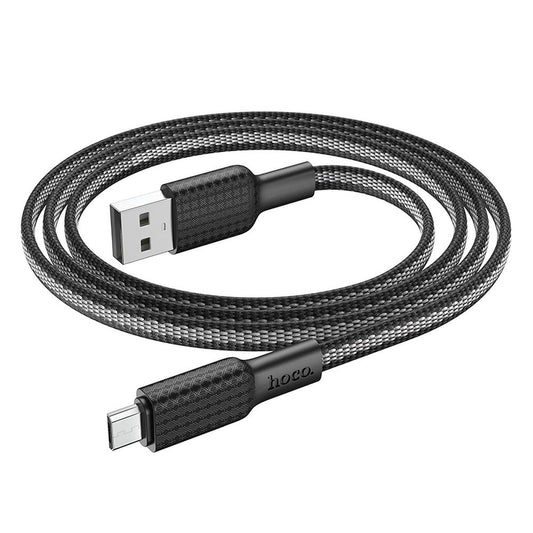 Dátový a nabíjací kábel USB-A - microUSB HOCO X69, 18 W, 1 m, čierny