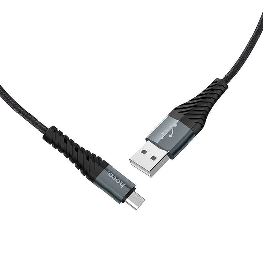 Dátový a nabíjací kábel USB-A - microUSB HOCO X38 Cool, 18 W, 1 m, čierny