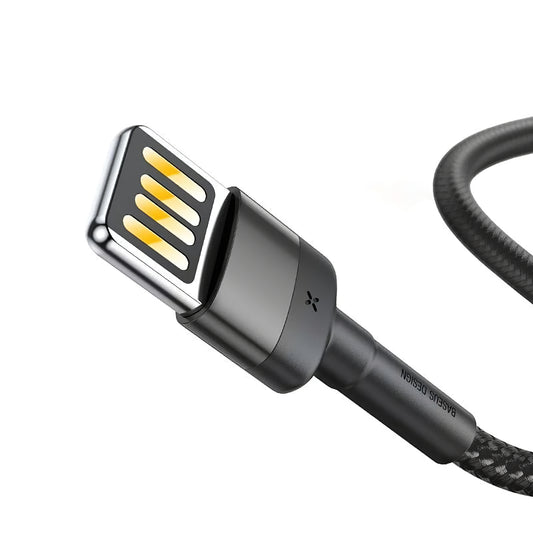 Dátový a nabíjací kábel USB-A - Lightning Baseus Cafule, 18 W, 2 m, sivý CALKLF-HG1