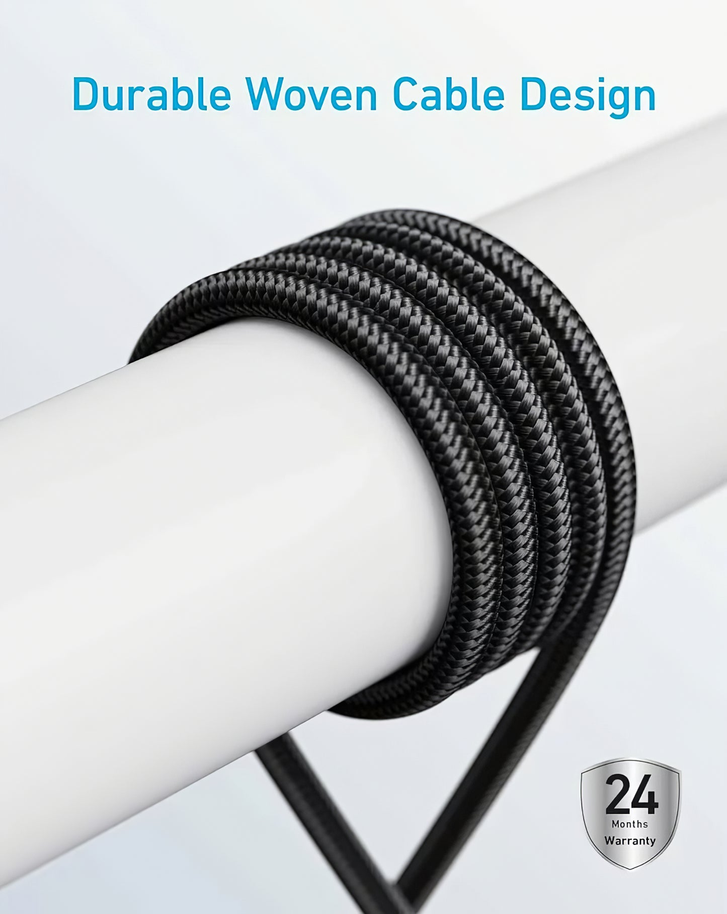 Dátový a nabíjací kábel USB-C - USB-C Anker 310, 240W, 0.9m, Čierny A81D5H11