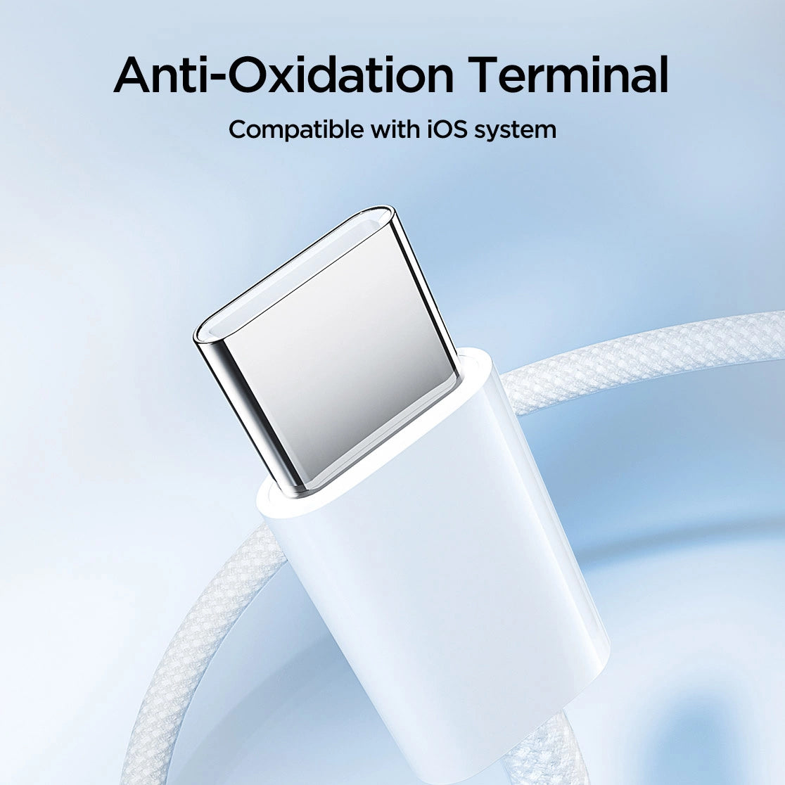 Dátový a nabíjací kábel USB-C - USB-C Joyroom S-A45, 60 W, 1 m, biely