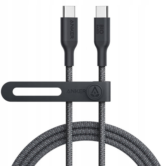 Dátový a nabíjací kábel USB-C - USB-C Anker 544, 140 W, 1,8 m, čierny A80F6H11