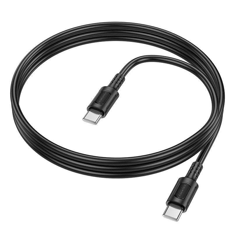 Dátový a nabíjací kábel USB-C - USB-C Borofone BX111 Feliz, 60W, 1m, čierny