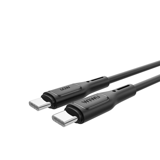Dátový a nabíjací kábel USB-C - USB-C WiWu Wi-C043E Starlink, 60 W, 1 m, čierny
