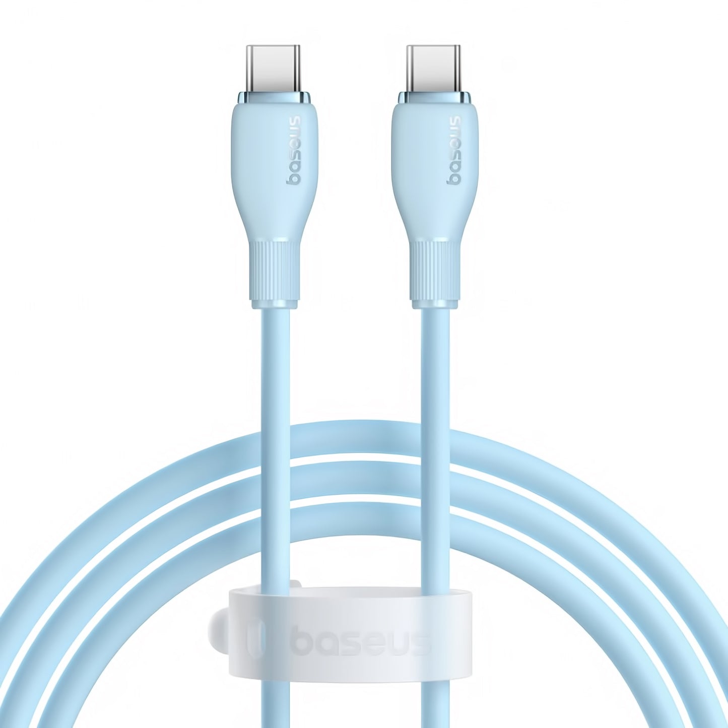 Dátový a nabíjací kábel USB-C - USB-C Baseus Pudding, 100W, 1.2m, Modrý P10355702311-00