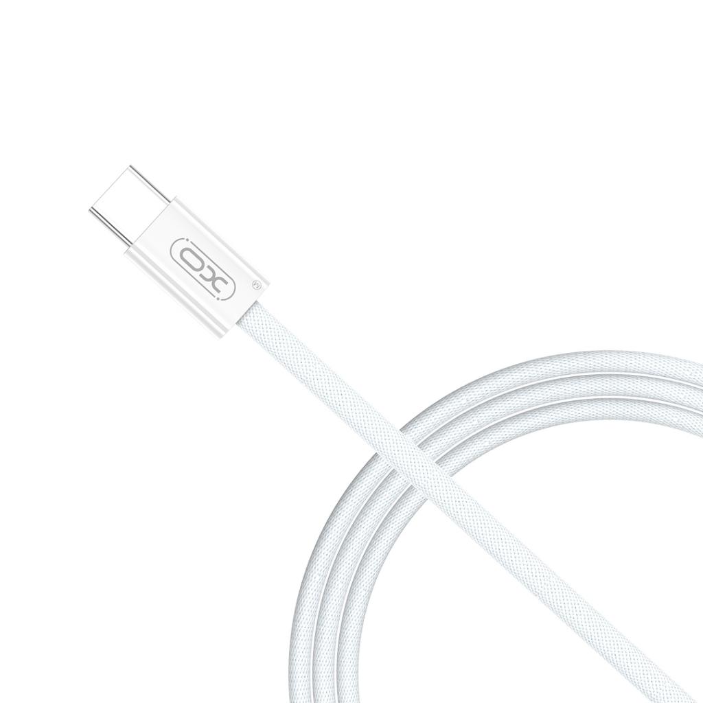 Dátový a nabíjací kábel USB-C - USB-C XO Design NB-Q260B, 60W, 1.5m, Biela