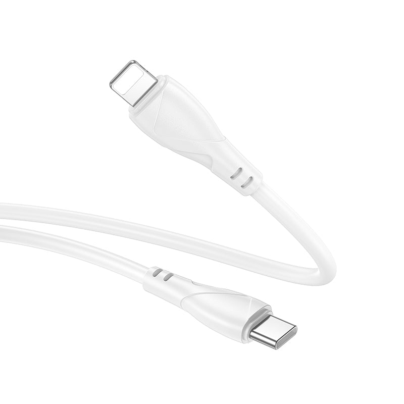 Dátový a nabíjací kábel USB-C - Lightning Borofone BX121 Energy, 27W, 1m, Biela
