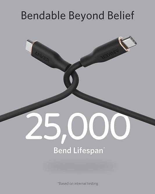 Dátový a nabíjací kábel USB-C - USB-C Anker PowerLine III, 100W, 0.9m, Čierny A8552H11