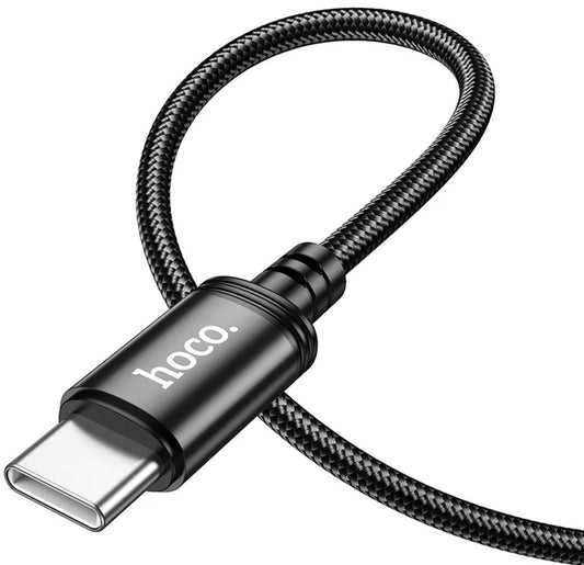 Dátový a nabíjací kábel USB-C - USB-C HOCO X91, 60W, 3m, čierny
