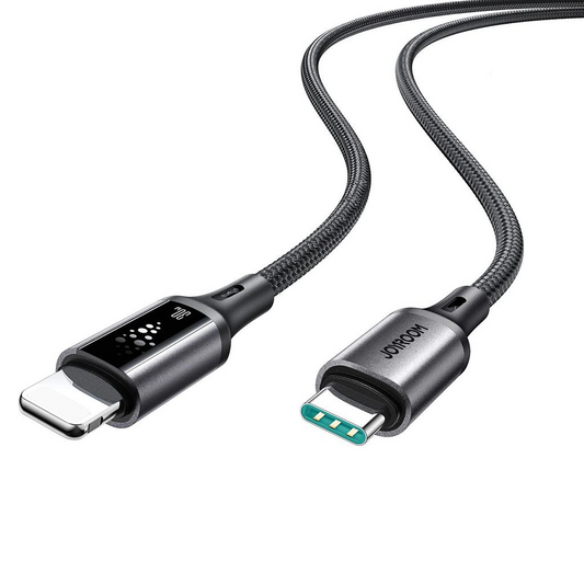 Dátový a nabíjací kábel USB-C - Lightning Joyroom S-A60 StarTalk, 30W, 1.2m, čierny