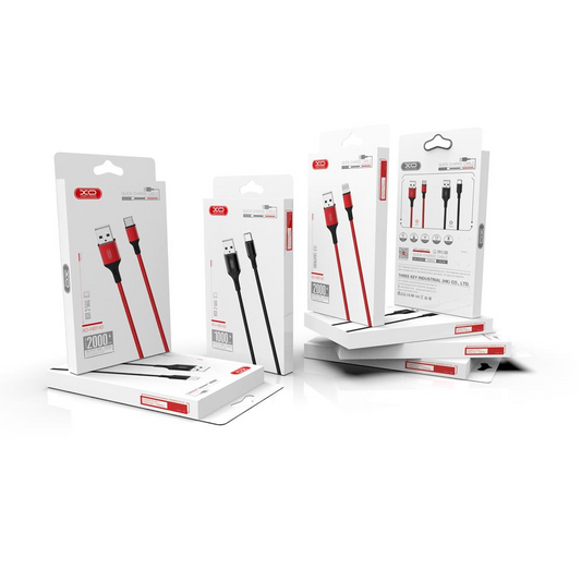Dátový a nabíjací kábel USB-A - USB-C XO Design NB143, 18W, 2m, čierny
