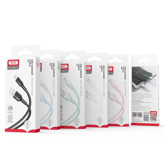 Dátový a nabíjací kábel USB-A - Lightning XO Design NB212, 18W, 1m, Ružový