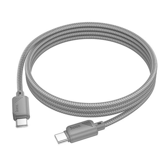 USB-C dátový a nabíjací kábel - USB-C HOCO X113, 60W, 1m, sivý