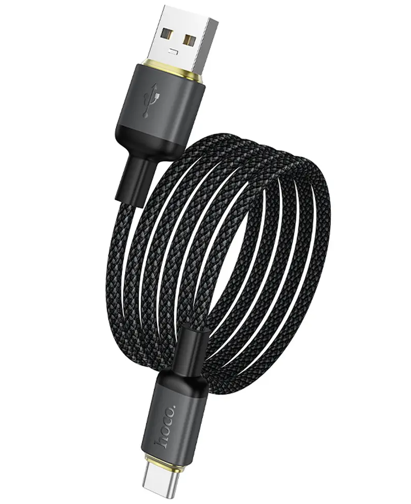 Dátový a nabíjací kábel USB-A - USB-C HOCO X128 Benefit, 36W, 1m, čierny
