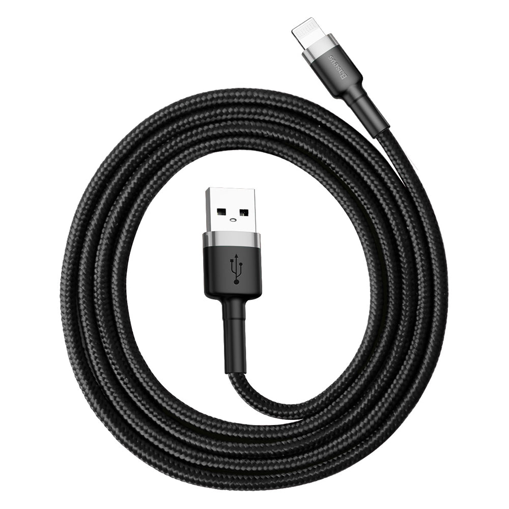 Dátový a nabíjací kábel USB-A - Lightning Baseus Cafule, 18 W, 1 m, sivý CALKLF-BG1 CALKLF-BG1