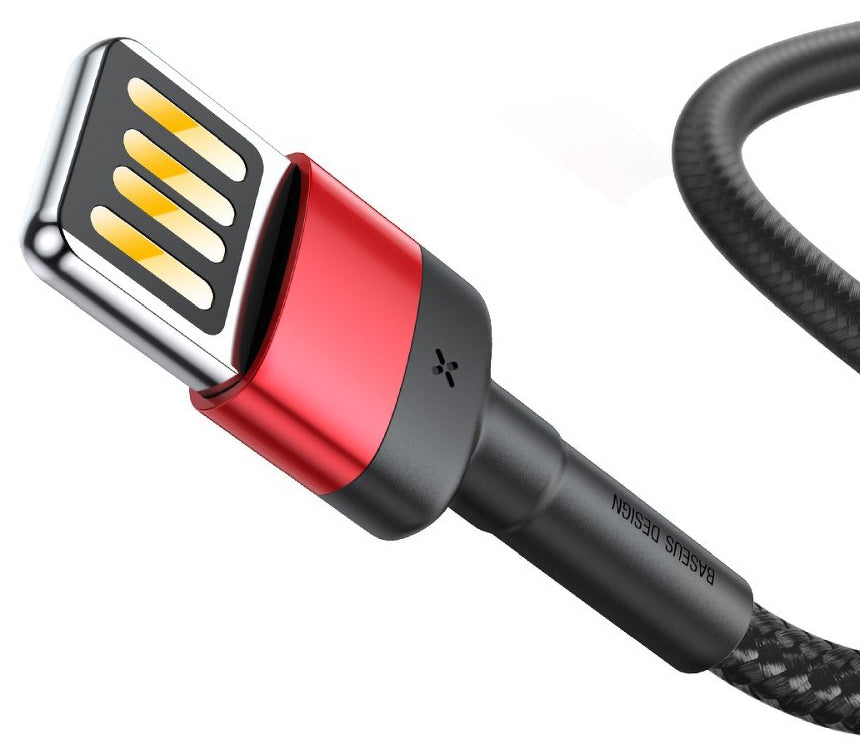 Dátový a nabíjací kábel USB-A - Lightning Baseus Cafule Special Edition, 18W, 1m, Červený CALKLF-G91