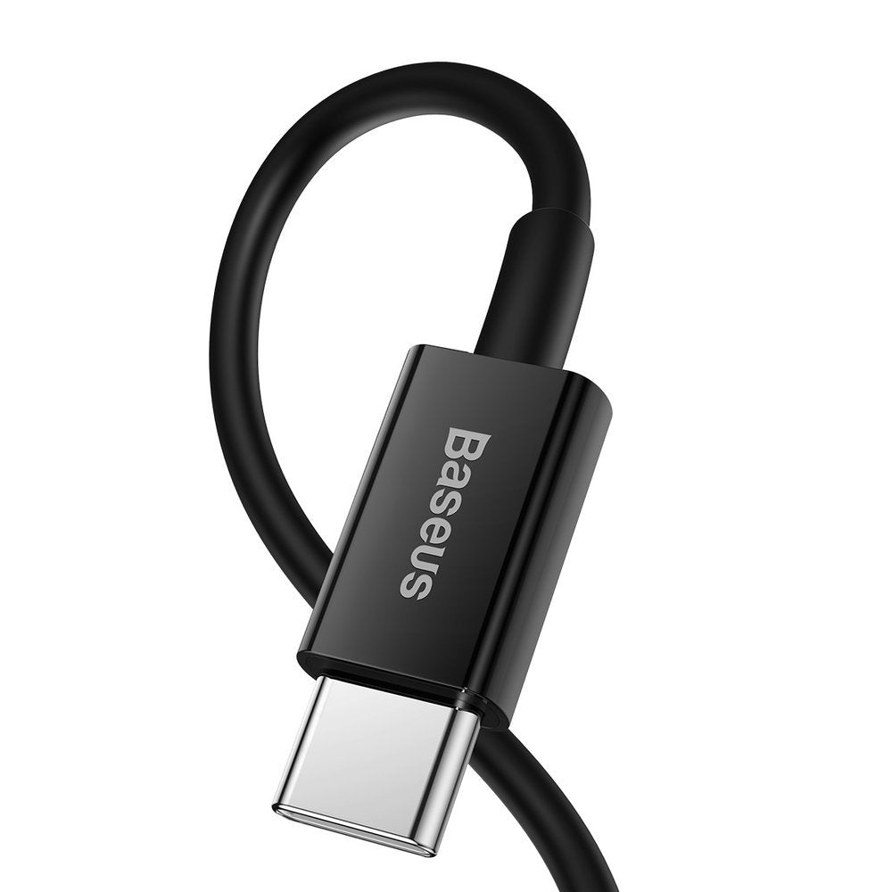 Dátový a nabíjací kábel USB-C - Lightning Baseus Superior Series, 20W, 1m, čierny CATLYS-A01
