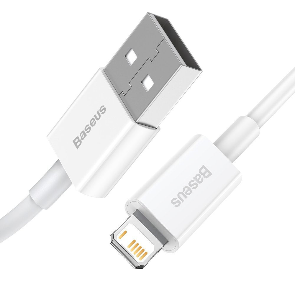 Dátový a nabíjací kábel USB-A - Lightning Baseus Superior Series, 20W, 1,5m, Biela CALYS-B02