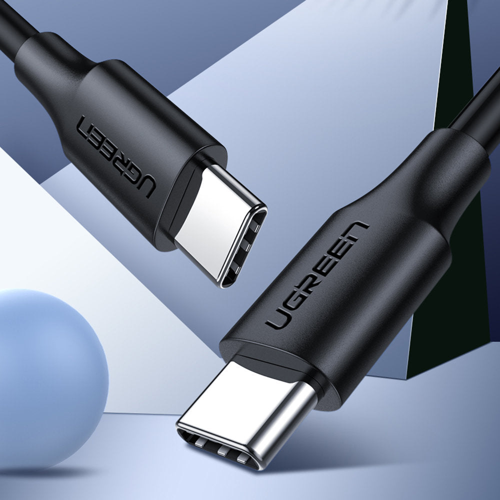 Dátový a nabíjací kábel USB-C - USB-C UGREEN US286, 60W, 1m, čierny