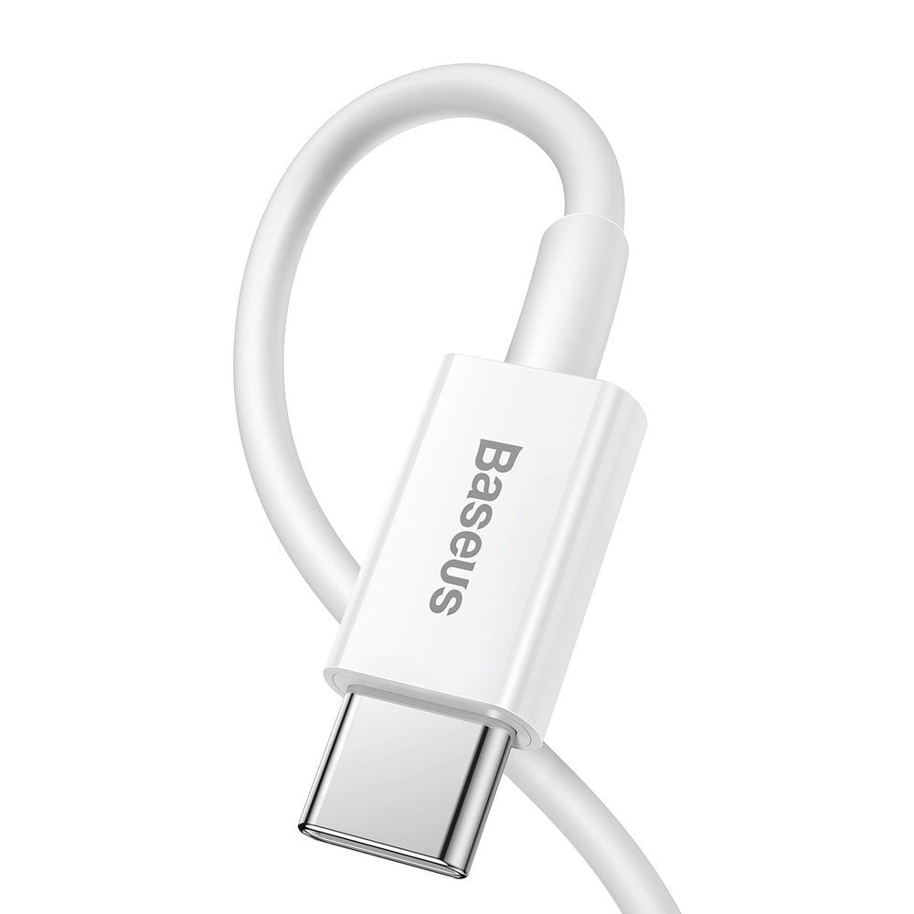 Dátový a nabíjací kábel USB-C - Lightning Baseus Superior Series, 20W, 0.25m, Biely CATLYS-02