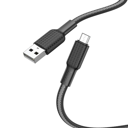 Dátový a nabíjací kábel USB-A - microUSB HOCO X69, 18 W, 1 m, čierny