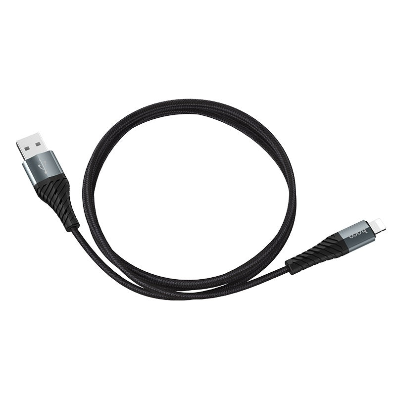 Dátový a nabíjací kábel USB-A - Lightning HOCO X38 Cool, 18 W, 1 m, čierny