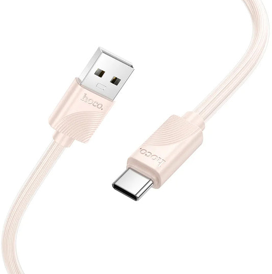 Dátový a nabíjací kábel USB-A - USB-C HOCO X114, 18W, 1m, Ružový