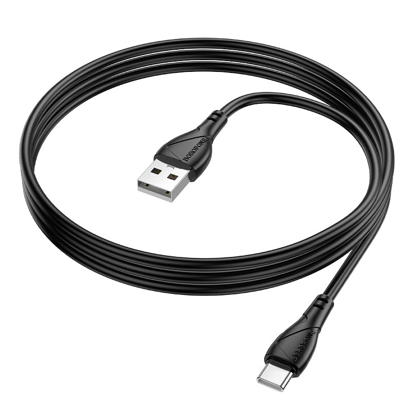 Dátový a nabíjací kábel USB-A - USB-C Borofone BX121 Energy, 18W, 1m, čierny