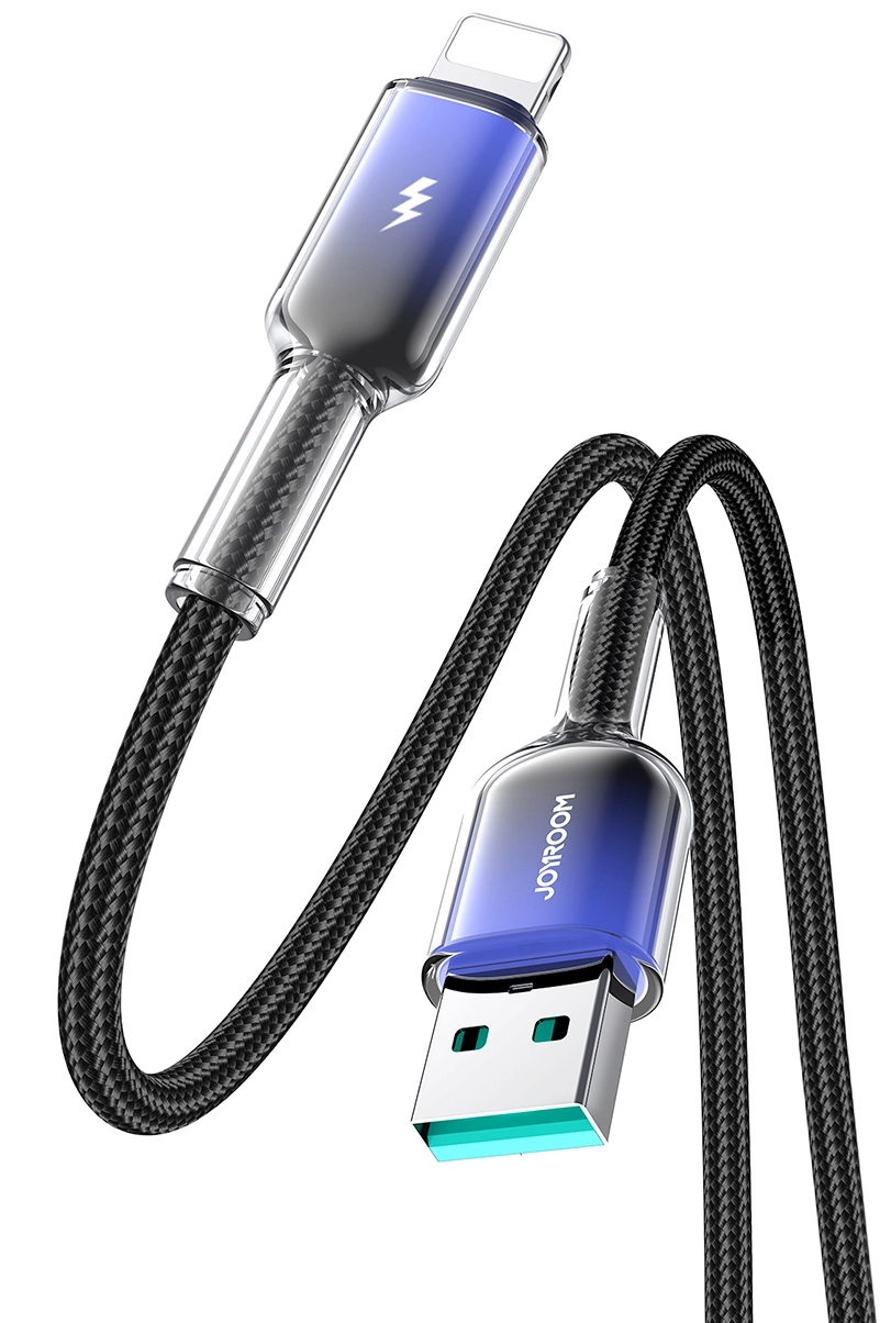 Dátový a nabíjací kábel USB-A - Lightning Joyroom S-A42, 18W, 1,2 m, čierny