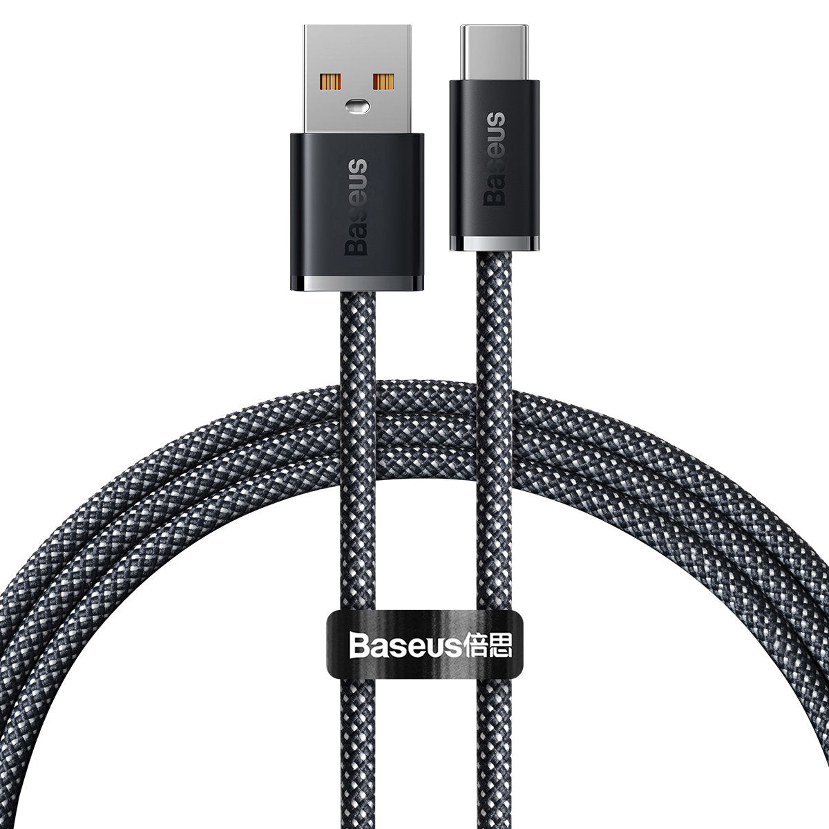 Dátový a nabíjací kábel USB-A - USB-C Baseus Dynamic Series, 100 W, 1 m, sivý CALD000616