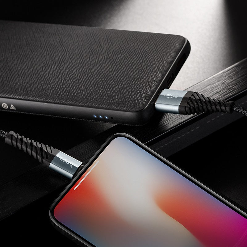 Dátový a nabíjací kábel USB-A - Lightning HOCO X38 Cool, 18 W, 1 m, čierny