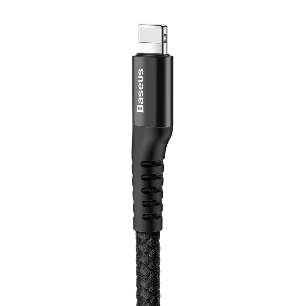Data and Charging Cable USB-A - Lightning Baseus Fish Eye Spring, 18W, 1m, Black CALSR-01 CALSR-01