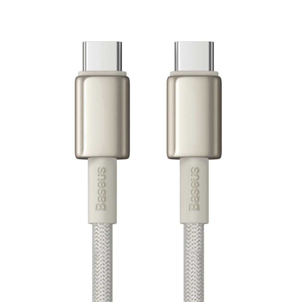 Dátový a nabíjací kábel USB-C - USB-C Baseus Tungsten Gold, 100W, 2m, Zlatý P10319800G21-01