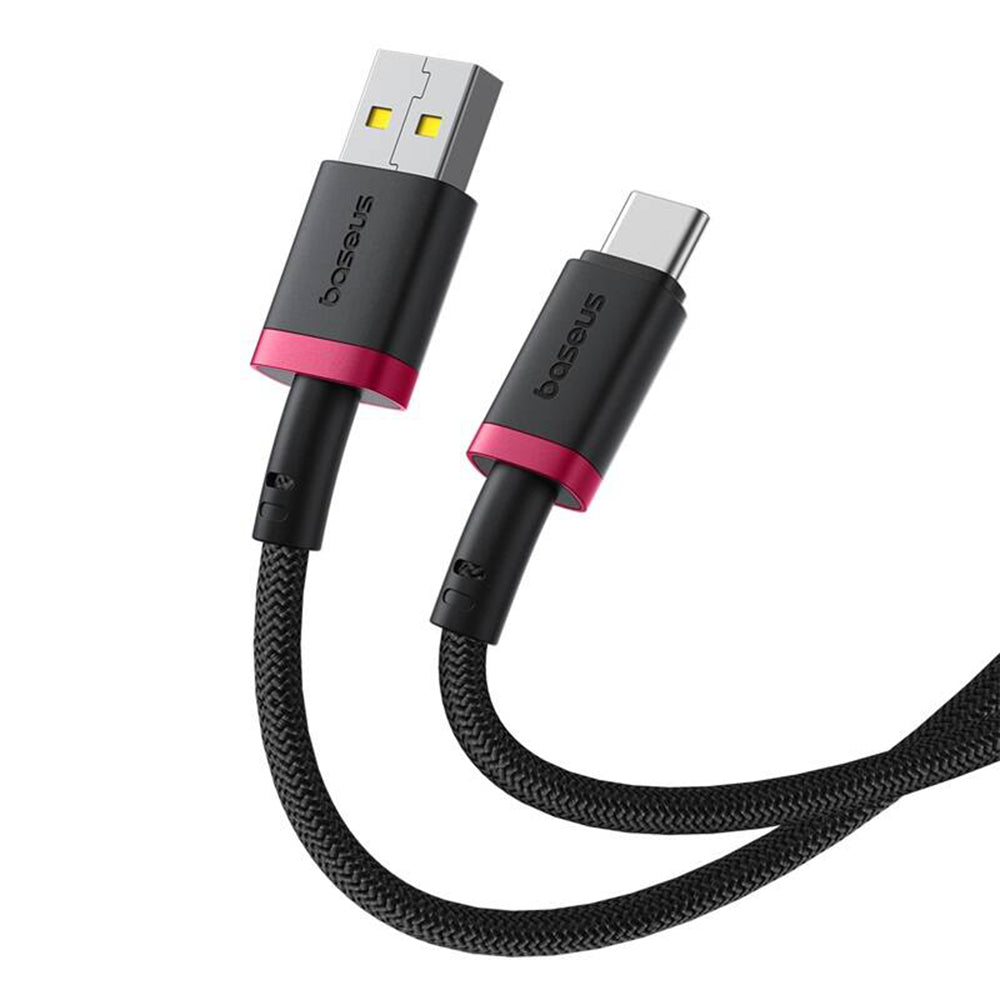 Dátový a nabíjací kábel USB-A - USB-C Baseus Dura Series, 60W, 1m, Červený P10377802U01-01