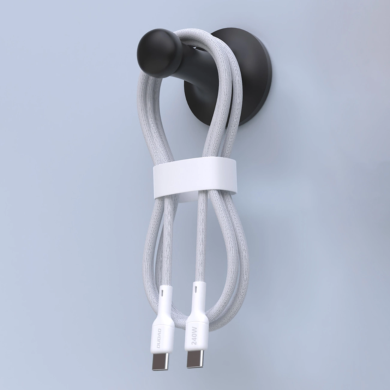 Dátový a nabíjací kábel USB-C - USB-C Dudao L9C Max, 240W, 2m, Biela