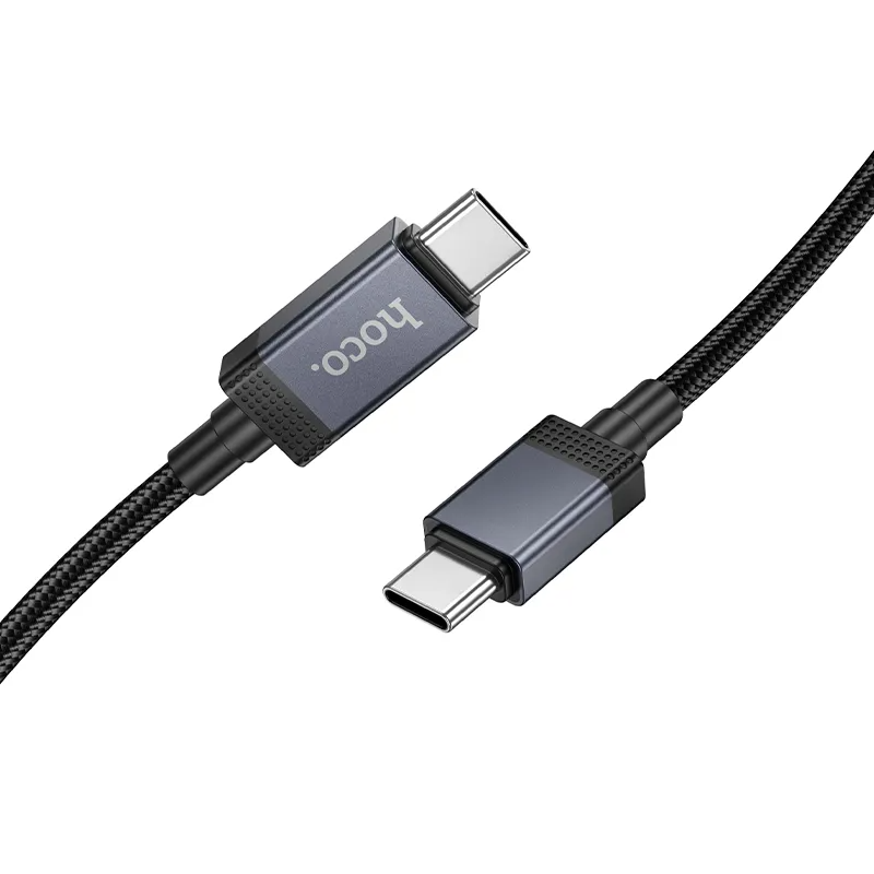 Dátový a nabíjací kábel USB-C - USB-C HOCO X118 Display, 60W, 1m, čierny