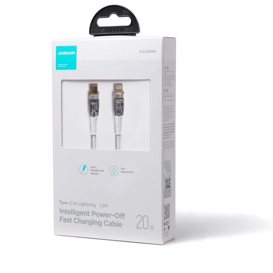 Dátový a nabíjací kábel USB-C - Lightning Joyroom S-CL020A3, 20W, 1,2 m, biely