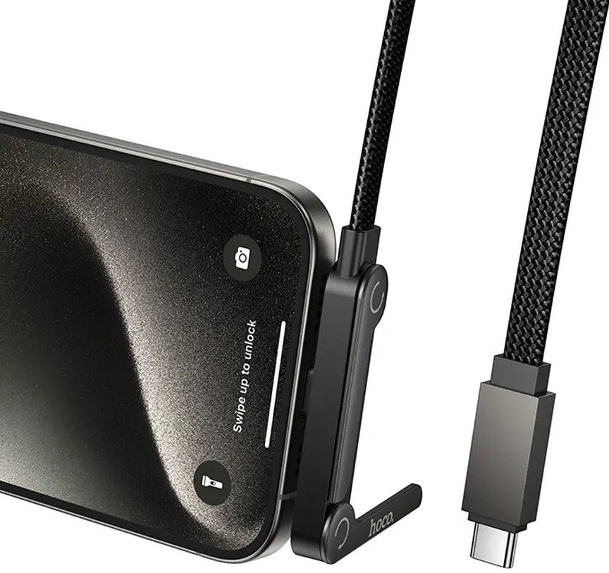 Dátový a nabíjací kábel USB-C - USB-C HOCO U150 Exquisite, 60W, 1,2m, čierny