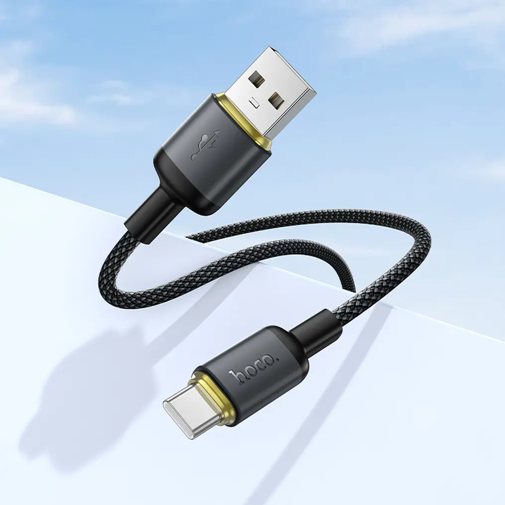 Dátový a nabíjací kábel USB-A - USB-C HOCO X128 Benefit, 36W, 1m, čierny