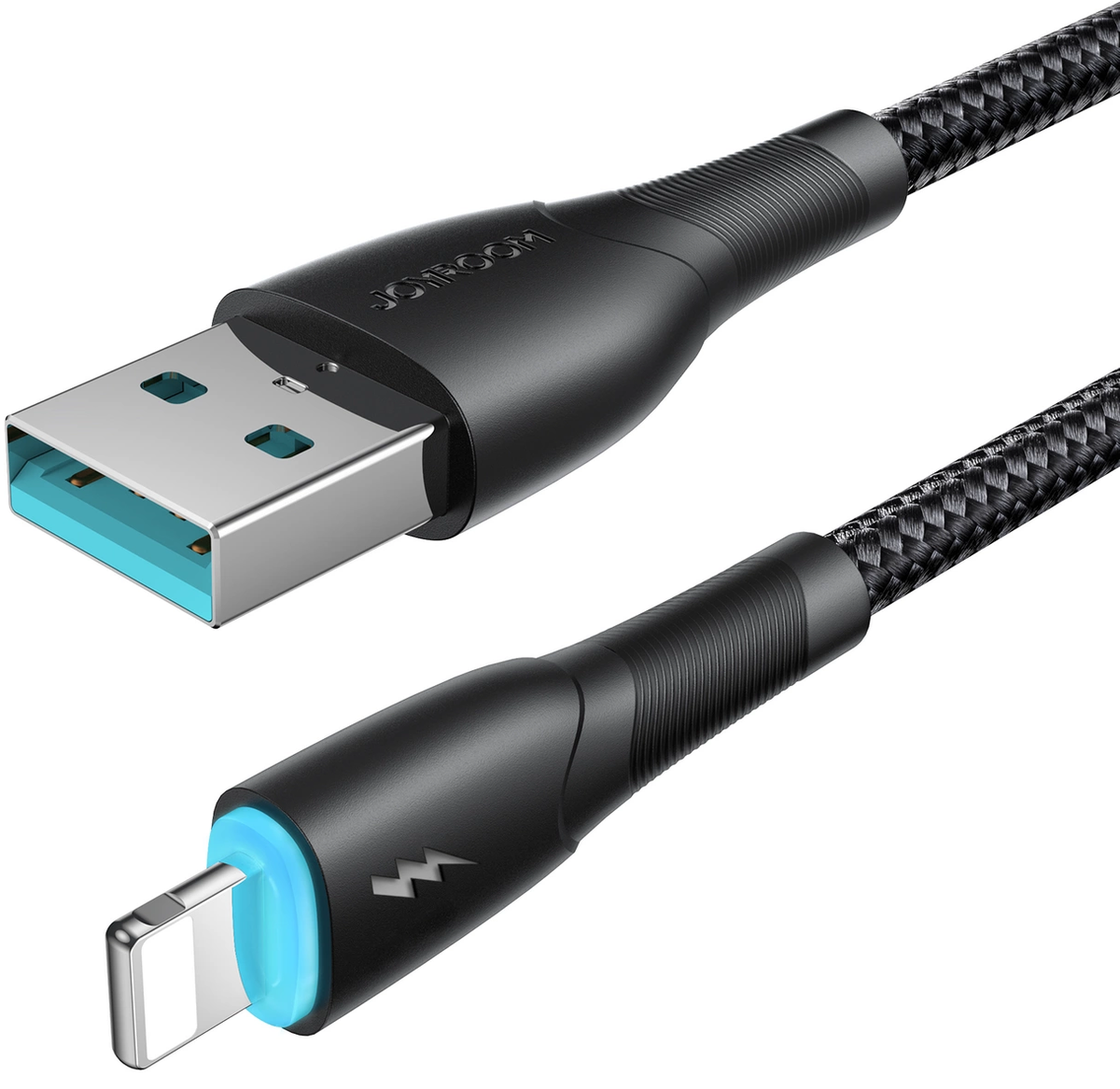 Dátový a nabíjací kábel USB-A – Lightning Joyroom SA32-AL3, 18 W, 1 m, čierny